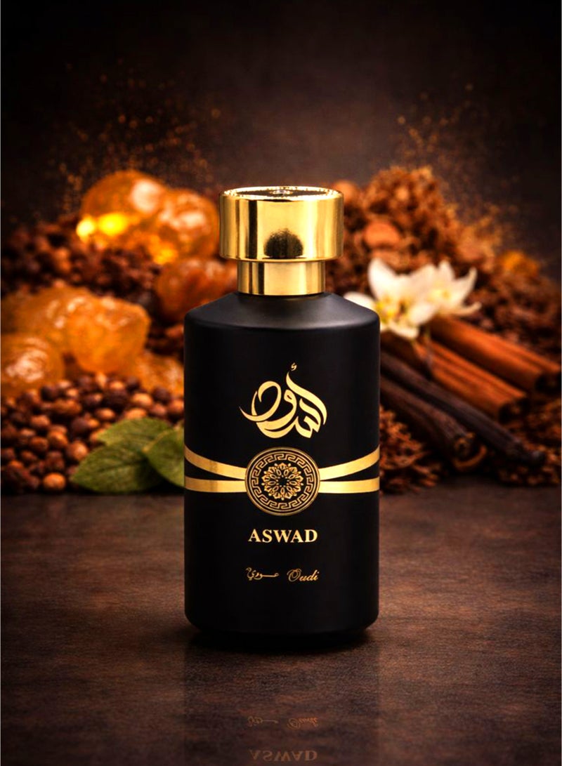 OUDI Patchouli Perfume for Men Oudi Aswad Eau De Parfum 100ml | Long Lasting Perfume for Men with Patchouli, Amber, Vanilla & Woody Spicy Notes | Luxury Men’s Eau De Parfum - Image 2